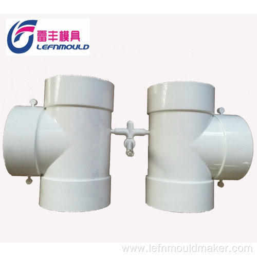 PVC plastic injection collapsible core pipe fitting mould